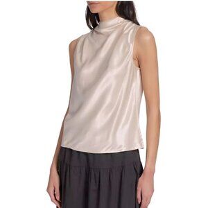🆕 REGINE NY 100% Silk ivory Top Size S